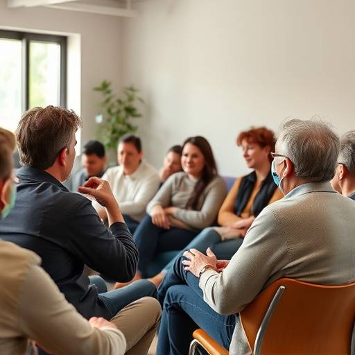 Personas practicando oratoria en un ambiente relajado.